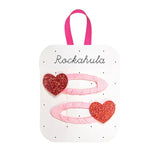 Rockahula - Pinces à cheveux - Love Heart Glitter