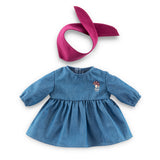 Corolle - Vêtements 36cm - Robe en Jean & Foulard