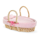 Corolle - Accessories 14-17" - Woven Basket - Pink Plush