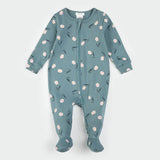 Firsts by Petit Lem - Ribbed One-Piece Pajamas - Tulips