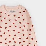 Petit Lem - Pyjama 2 pièces - Pivoines à coeurs roses