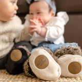 Petit Coulou - Minky Winter Slippers - Cream
