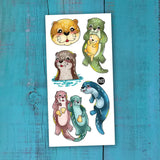 Pico - Temporary Tattoos - Playful Otters
