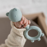 Nattou - Hochet ourson en silicone - Vert