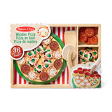 Melissa & Doug - Aliments en bois - Ensemble de jeu Pizza
