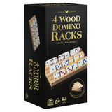 Spin Master - Wooden 4 Piece Domino Rack
