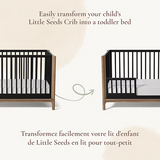 Little Seeds - Bassinet Safety Rail - Laurel - Black