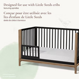 Little Seeds - Bassinet Safety Rail - Laurel - Black