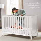 Little Seeds - Basinette convertible 4-en-1- Aster - Blanc