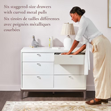 Little Seeds - Commode 6 tiroirs - Laurel - Blanc