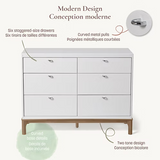 Little Seeds - Commode 6 tiroirs - Laurel - Blanc