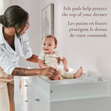 Little Seeds - Changing Table Topper - Aster/Laurel - White