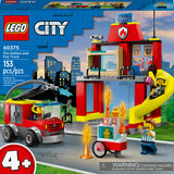 Lego City - Caserne et camion de pompiers