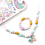 Sycomore - Wooden Bead Set - Unicorn Head