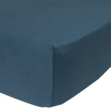 Perlimpinpin - Drap contour UNI en bambou - Denim