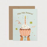 Mimosa - Carte de souhait- A2 - Hip Hip Hourra!