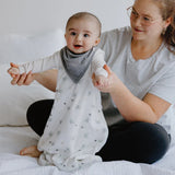 Perlimpinpin - Ensemble de 3 petits bavoirs en bambou - Miel-Mousse-Lotus
