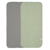 Perlimpinpin - Set of 2 burp cloths - Foam-Pebble