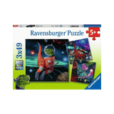 Ravensburger - Puzzle - Dinosaurs in Space - 3x49pcs