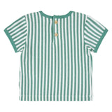 Firsts by Petit Lem - Ensemble short - Rayé turquoise