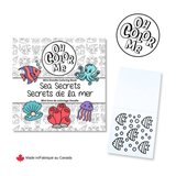Oh Color Me - Mini livre de coloriage - Secrets de la mer