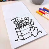 Oh Color Me - Mini livre de coloriage - Thérapie par le jardin