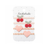 Rockahula - Hair Elastics - Stripy Cherry