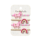 Rockahula - Hair Elastics - Pink Pony Stripy