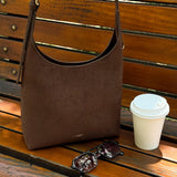 Lambert- Le Elena - Sac à épaule en suède vegan - Chocolate