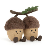 Jellycat - Peluche - Duo de glands Ort & Tum amuseables