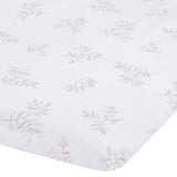 Perlimpinpin - Drap contour pour parc flanelle - Feuillage