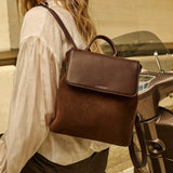 Lambert- Le Cynthia - Sac à dos en suède vegan - Chocolate