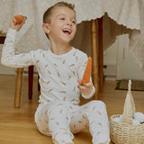 Petit Lem - Pyjama 2 pièces Cotelé - Carottes