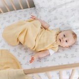 Perlimpinpin - Cotton Muslin Sleep Sack - Solid - Lemon