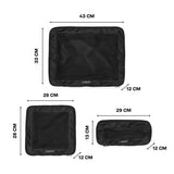 Lambert - The Rio - Set of 3 Recycled Nylon Compression Cubes - Black