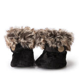 Petit Coulou - Pantoufles d'hiver en minky - Onyx