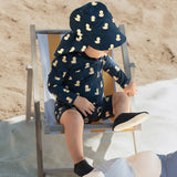 Petit Lem - Long Sleeve Swimsuit - Ducks