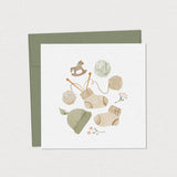 Mimosa - Carte de souhait- Mini - Petit Trésor