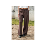 Rose Maternité - Pantalon à jambes larges - Brun
