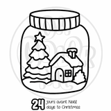Oh Color Me - Mini livre de coloriage de L'Avent - Le décompte de Noël