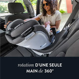 Evenflo - Siège d’Auto 2-en-1 Rotatif Slim Revolve 360 GOLD avec SensorSafe - Noir Obsidian