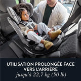 Evenflo - Siège d’Auto 2-en-1 Rotatif Slim Revolve 360 GOLD avec SensorSafe - Noir Obsidian
