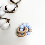 Pekaboo - Teething Toy - Lilac Wood Ring