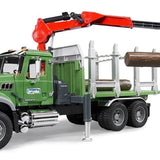 Bruder - Camion de transport de bois Granite MACK avec trois troncs d'arbre