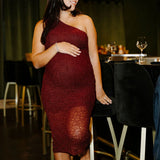Rose Maternité - Robe Annie - Dentelle Bordeaux