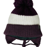 Perlimpinpin - Tuque acrylique à oreilles - Shiraz/Crème/Blush